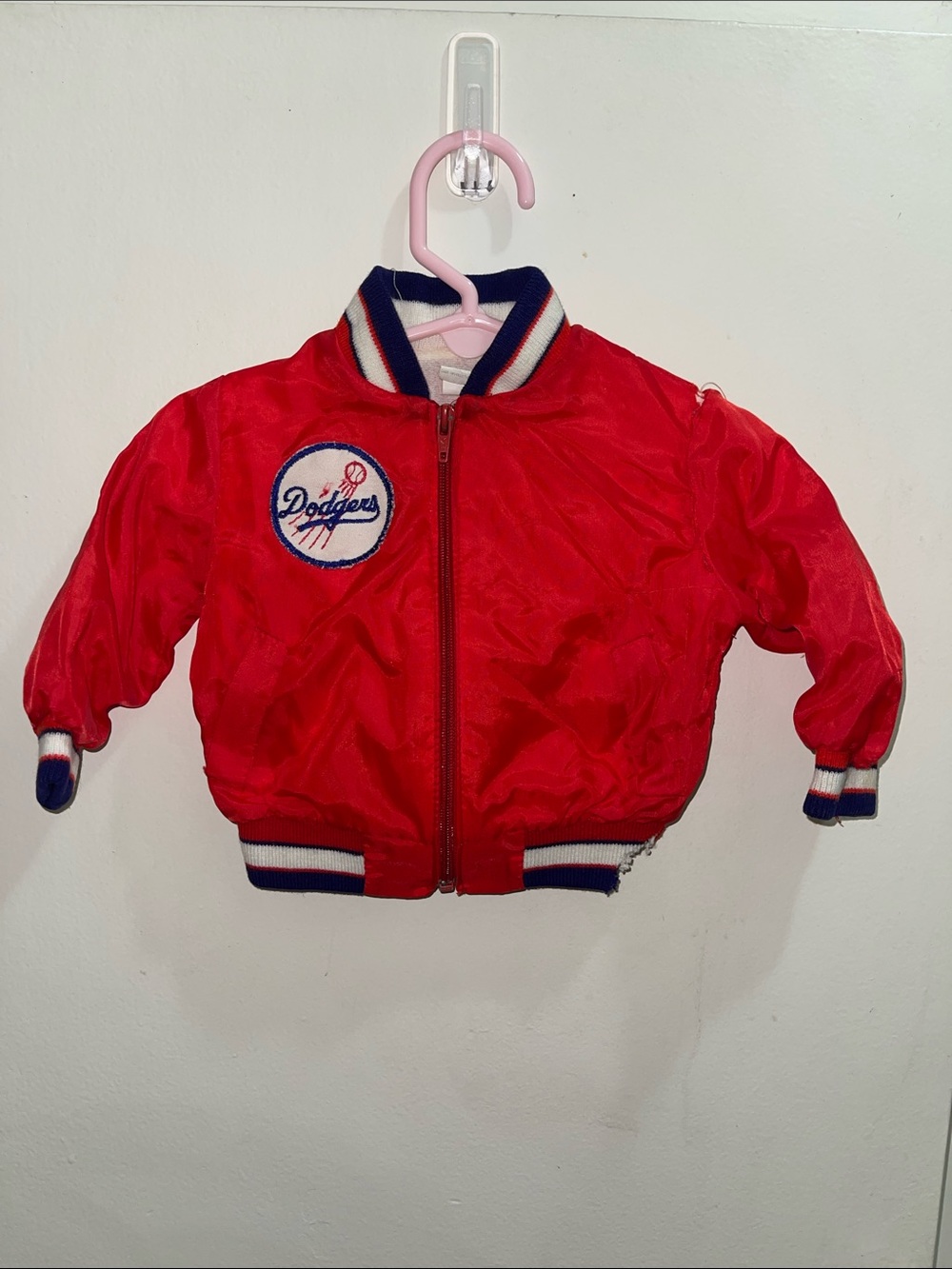 Vintage Red Kids' Bomber Jacket Dodgers Classic Team Style